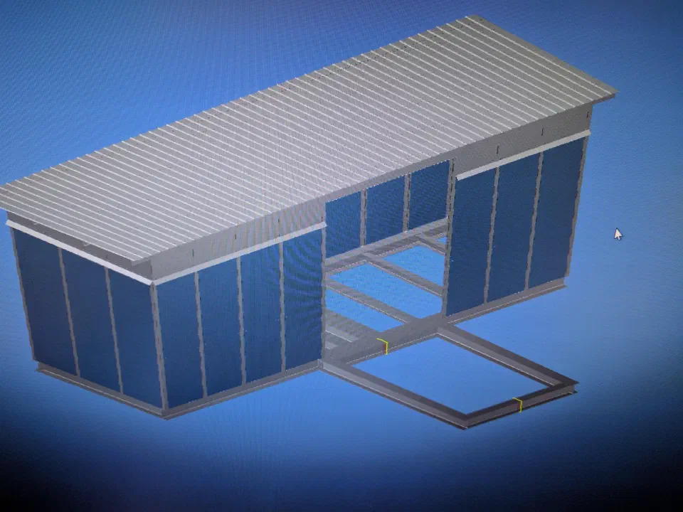 CAD render of the finished enclosure