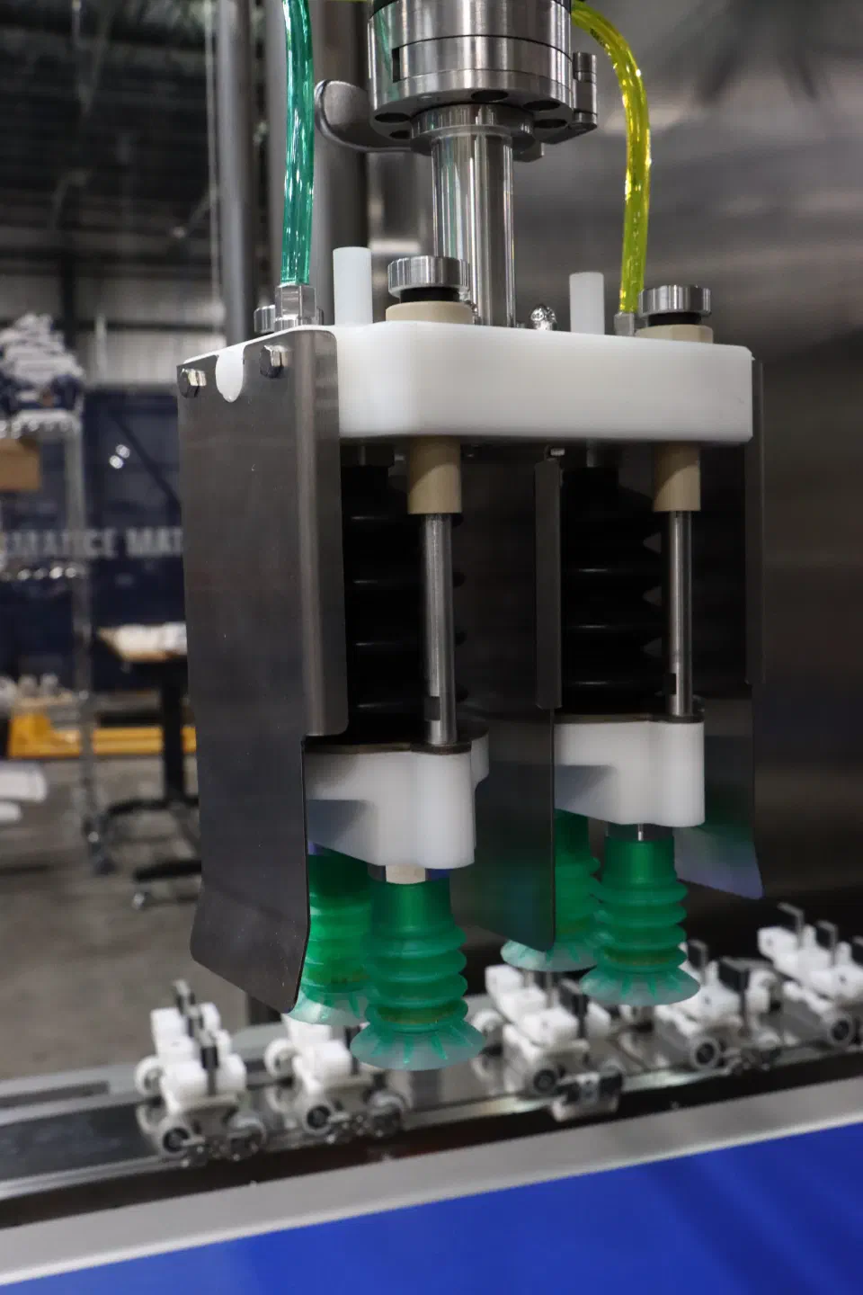 A vacuum cup end effector on the picker